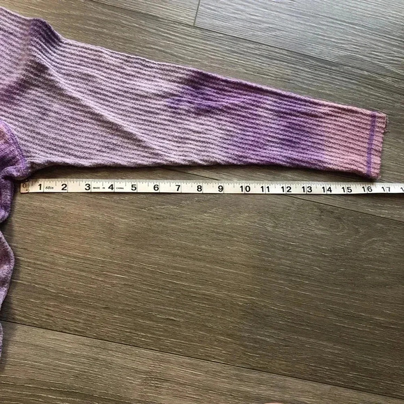 Wild Fable Womens Purple Space Tie Dye Long Sleeve Waffle Knit Size Small - Picture 9 of 12